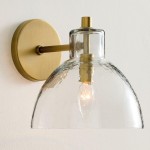 Keen Farmhouse Cooper Recycled Glass Dome Sconce