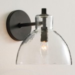 Keen Farmhouse Cooper Recycled Glass Dome Sconce