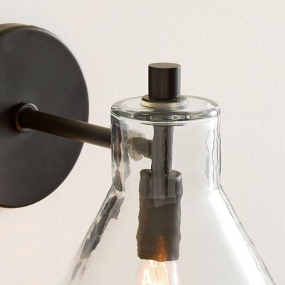 Oren Farmhouse Conical Glass Wall Sconce Oren Farmhouse Conical Glass Wall Sconce