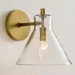 Oren Farmhouse Conical Glass Wall Sconce