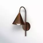 Maelle Vintage Industrial Metal Cone Sconce
