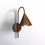Maelle Vintage Industrial Metal Cone Sconce