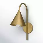 Maelle Vintage Industrial Metal Cone Sconce