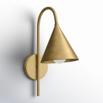 Maelle Vintage Industrial Metal Cone Sconce