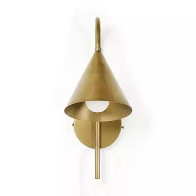 Maelle Vintage Industrial Metal Cone Sconce Maelle Vintage Industrial Metal Cone Sconce