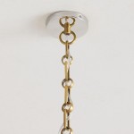 Oona Farmhouse Gold Glass Globe Pendant Light