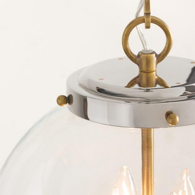 Oona Farmhouse Gold Glass Globe Pendant Light Oona Farmhouse Gold Glass Globe Pendant Light