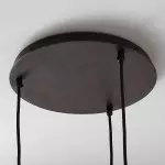 Neria Modern 3-Light Cluster Glass Pendant Light