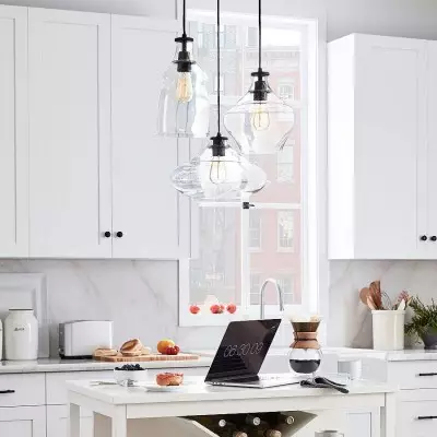 Neria Modern 3-Light Cluster Glass Pendant Light Neria Modern 3-Light Cluster Glass Pendant Light