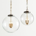 Oona Farmhouse Gold Glass Globe Pendant Light