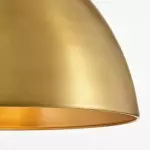 Kaelin Rustic Metal Dome Pendant Light