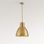 Kaelin Rustic Metal Dome Pendant Light