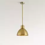Kaelin Rustic Metal Dome Pendant Light
