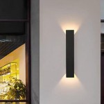 Pylar Matte Black Waterproof Led Linear Outdoor Wall Sconces Pylar Matte Black Waterproof Led Linear Outdoor Wall Sconces