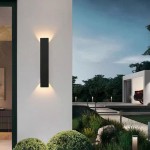 Pylar Matte Black Waterproof Led Linear Outdoor Wall Sconces Pylar Matte Black Waterproof Led Linear Outdoor Wall Sconces