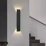 Qyros Minimal Diamond Black Led Up Down Wall Light Qyros Minimal Diamond Black Led Up Down Wall Light