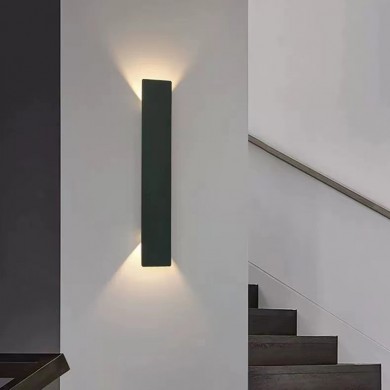 Pylar Matte Black Waterproof Led Linear Outdoor Wall Sconces