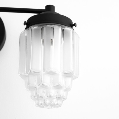 Tahlia Rutic Art Deco Multi Layer Glass Sconce Tahlia Rutic Art Deco Multi Layer Glass Sconce