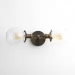 Ericka Farmhouse 3 Light Glass Globe Vanity Light Ericka Farmhouse 3 Light Glass Globe Vanity Light