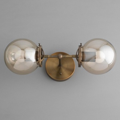 Valen Rustic Double Globe Glass Wall Sconce Valen Rustic Double Globe Glass Wall Sconce