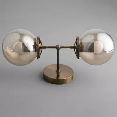 Valen Rustic Double Globe Glass Wall Sconce Valen Rustic Double Globe Glass Wall Sconce