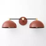 Amelia Farmhouse White Metal Dome Sconce Amelia Farmhouse White Metal Dome Sconce