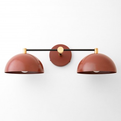 Waverly Nordic Macaron Dome Metal Wall Sconce