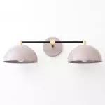 Waverly Nordic Macaron Dome Metal Wall Sconce