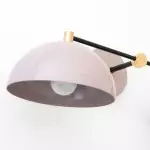 Waverly Nordic Macaron Dome Metal Wall Sconce