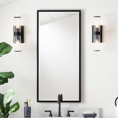 Cora Farmhouse Hammered Glass Double Tube Sconce Cora Farmhouse Hammered Glass Double Tube Sconce