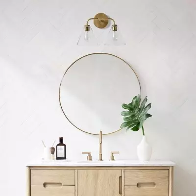 Kaelen Retro Cooper Cone Sconce Light Kaelen Retro Cooper Cone Sconce Light
