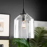 Declan Modern Bell Shaped Glass Pendant Light Declan Modern Bell Shaped Glass Pendant Light