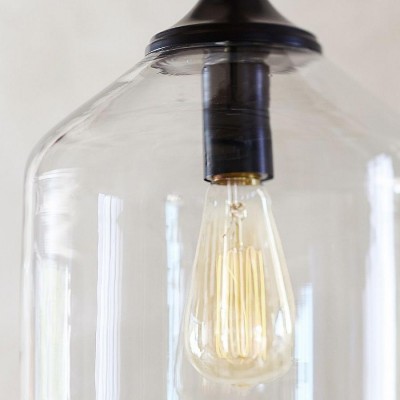 Declan Modern Bell Shaped Glass Pendant Light Declan Modern Bell Shaped Glass Pendant Light