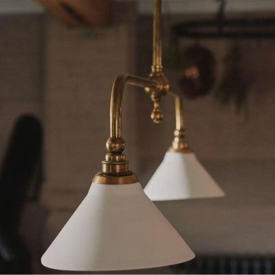Foxx Retro Conical Porcelain Pendant Light