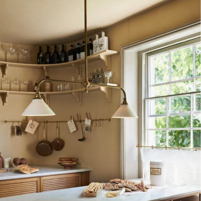 Foxx Retro Conical Porcelain Pendant Light