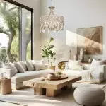 Neve Luxury French Antique Crystal Drum Chandelier