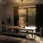 Neve Luxury French Antique Crystal Drum Chandelier