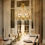 Neve Luxury French Antique Crystal Drum Chandelier
