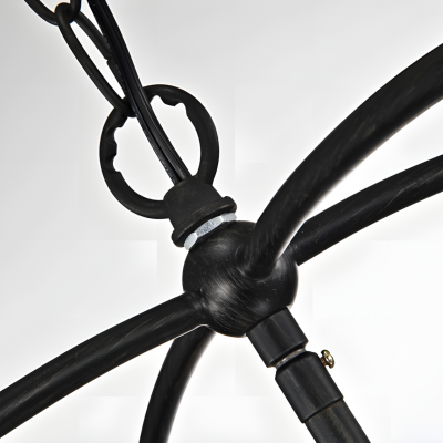 Aelric Farmhouse 5-Light Metal Frame Drum Chandelier