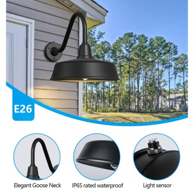 Alaric Contemporary Matte Black Metal Gooseneck Sconce Alaric Contemporary Matte Black Metal Gooseneck Sconce