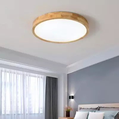 Blayze Rustic LED Wooden Geometric Ceiling Light