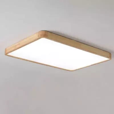 Blayze Rustic LED Wooden Geometric Ceiling Light