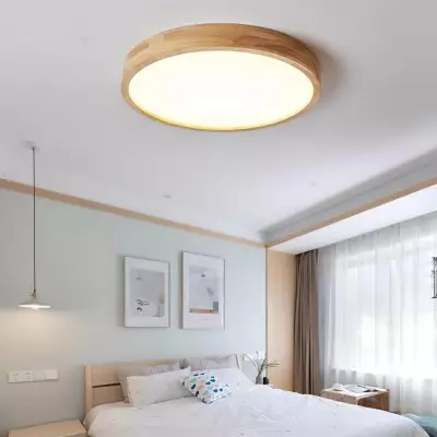 Blayze Rustic LED Wooden Geometric Ceiling Light