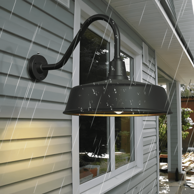 Alaric Contemporary Matte Black Metal Gooseneck Sconce Alaric Contemporary Matte Black Metal Gooseneck Sconce