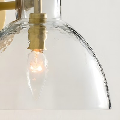 Keen Farmhouse Cooper Recycled Glass Dome Sconce Keen Farmhouse Cooper Recycled Glass Dome Sconce