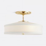 Delaney Rustic Fabric Drum Semi-Flush Mount Ceiling Light Delaney Rustic Fabric Drum Semi-Flush Mount Ceiling Light