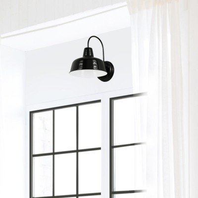 Anders Industrial Metal Dome Wall Sconce Anders Industrial Metal Dome Wall Sconce