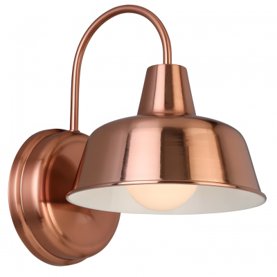 Anders Industrial Metal Dome Wall Sconce Anders Industrial Metal Dome Wall Sconce