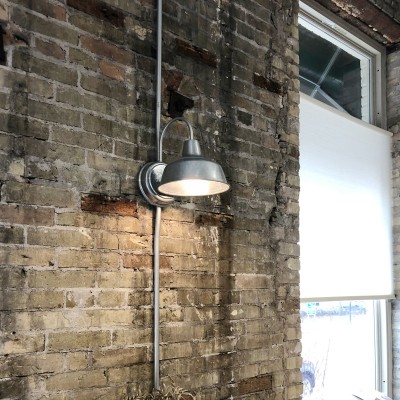 Anders Industrial Metal Dome Wall Sconce Anders Industrial Metal Dome Wall Sconce