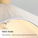 Celenor Modern Flower Fabric Semi Flush Mount Ceiling Light